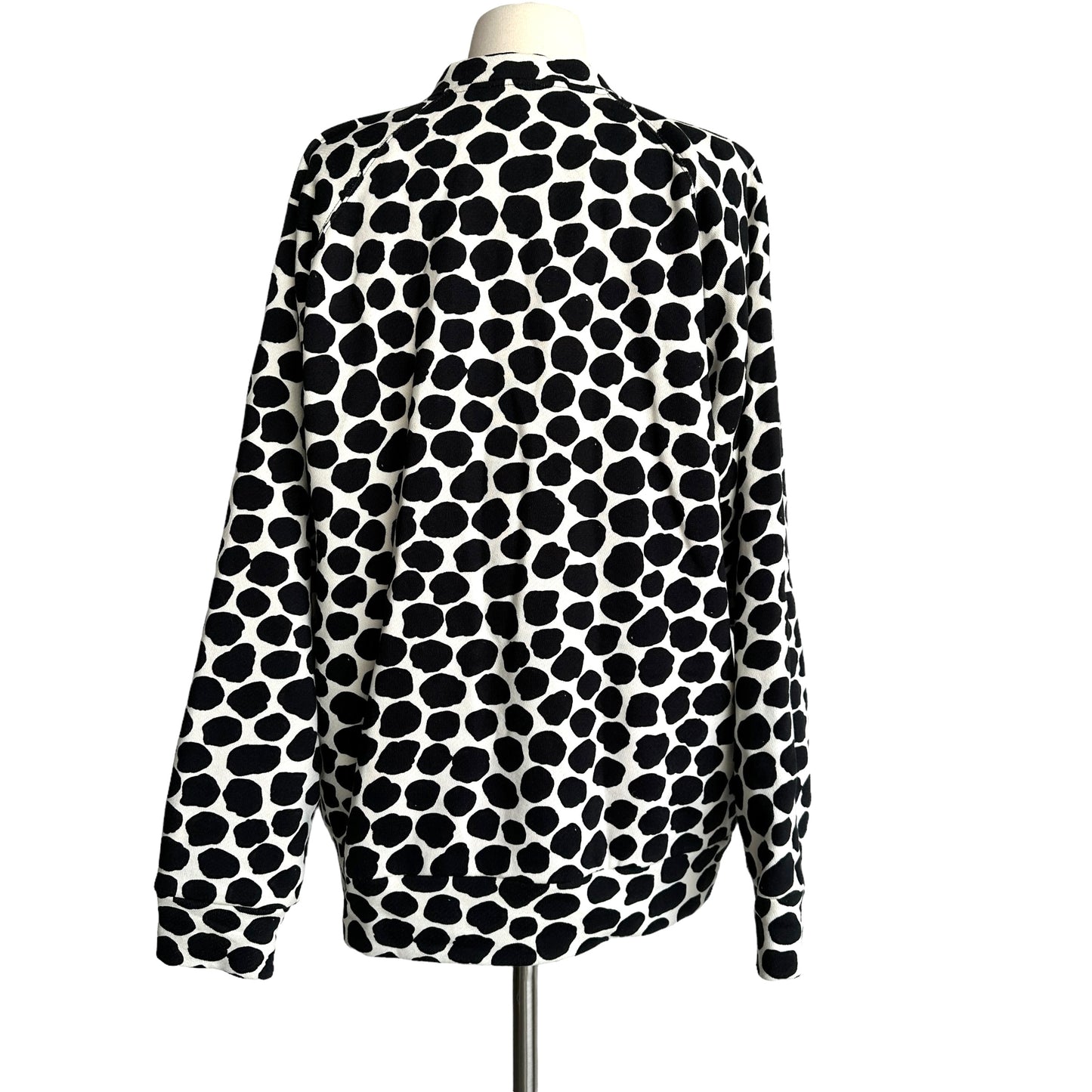 Black & Cream Printed Sweater - L