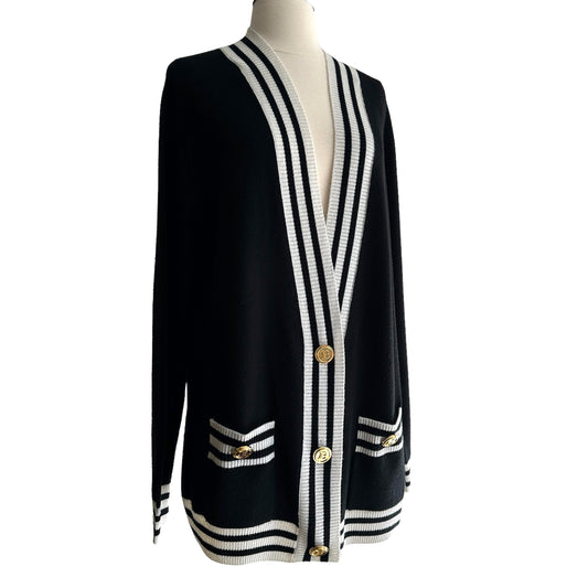 Oversized Logo Cardigan - M