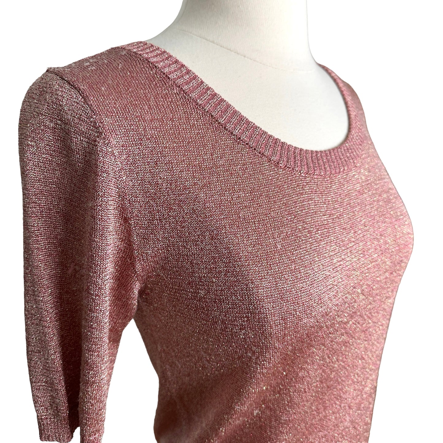 Pink Metallic Top - M