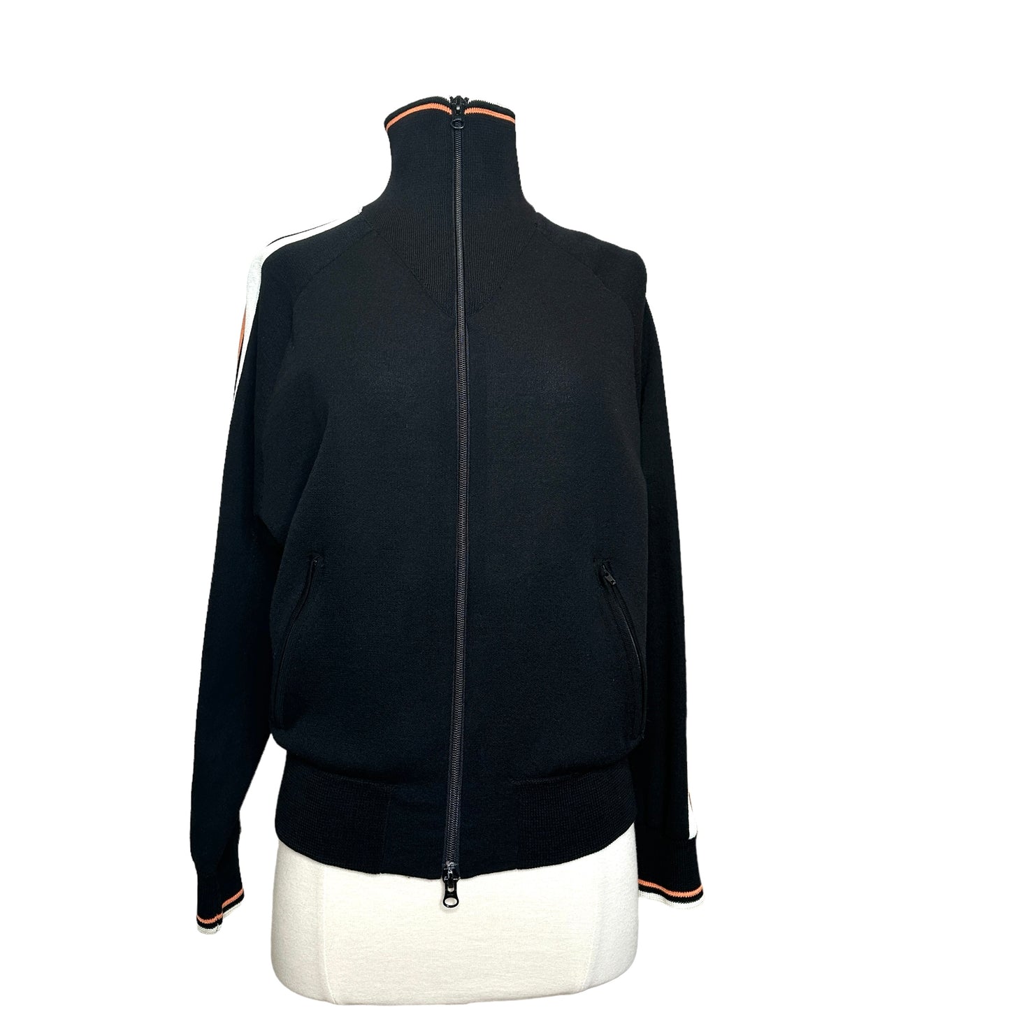 Black Zip Sweater - S