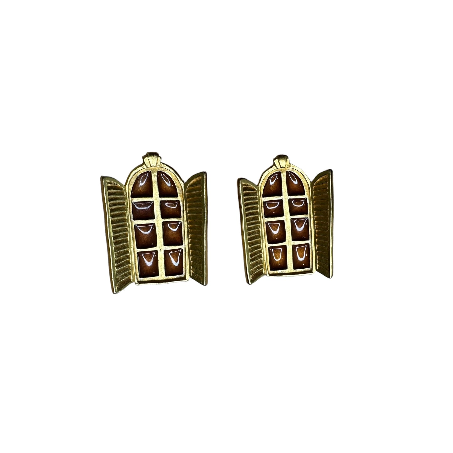 French Window Vintage Earrings