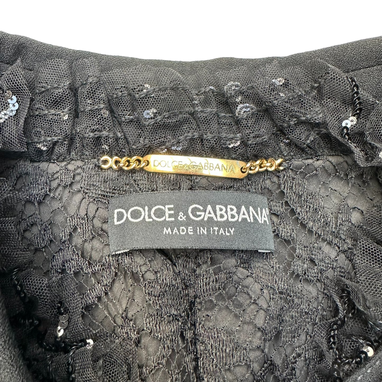 Black Laced Blazer - L