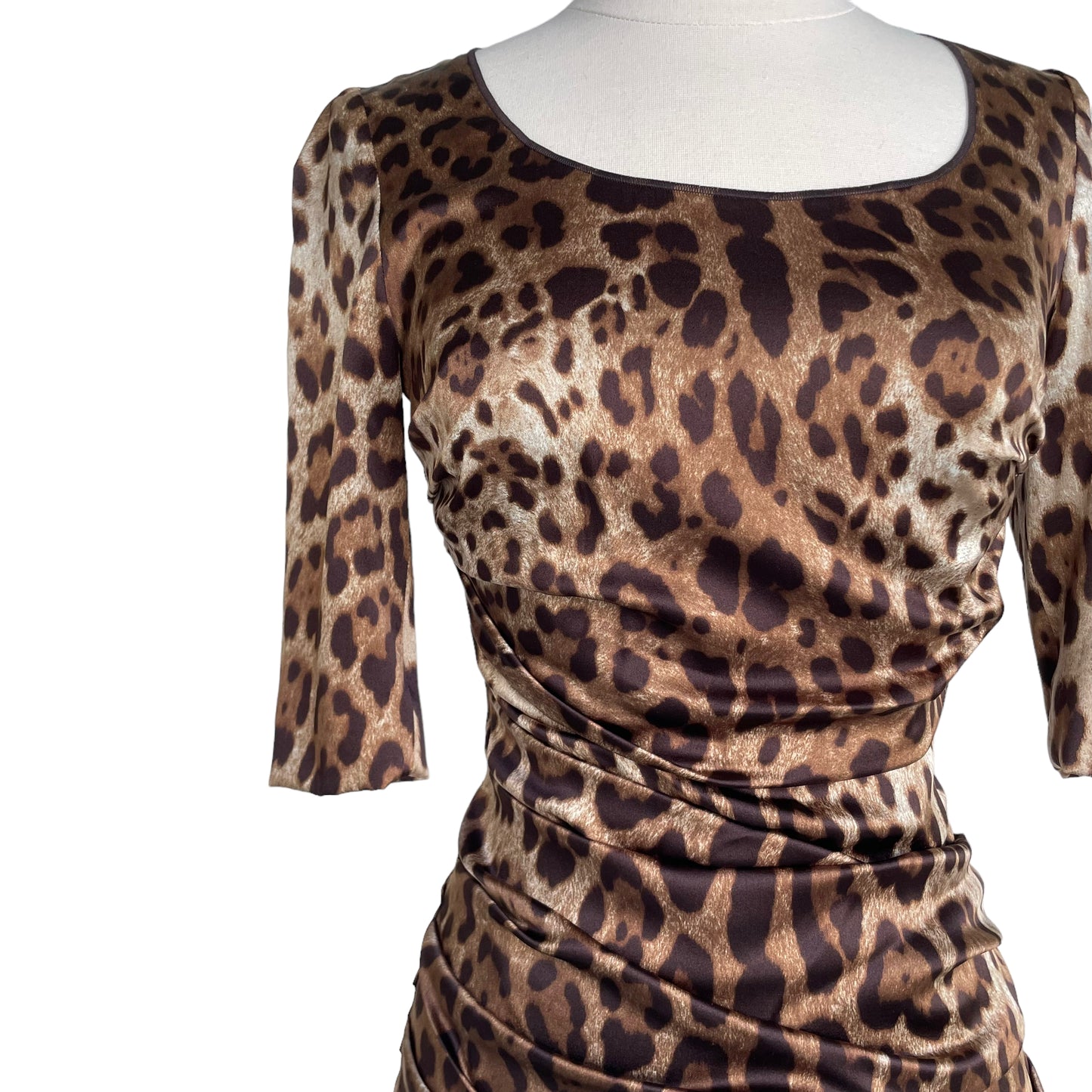 Leopard Silk Dress - XS