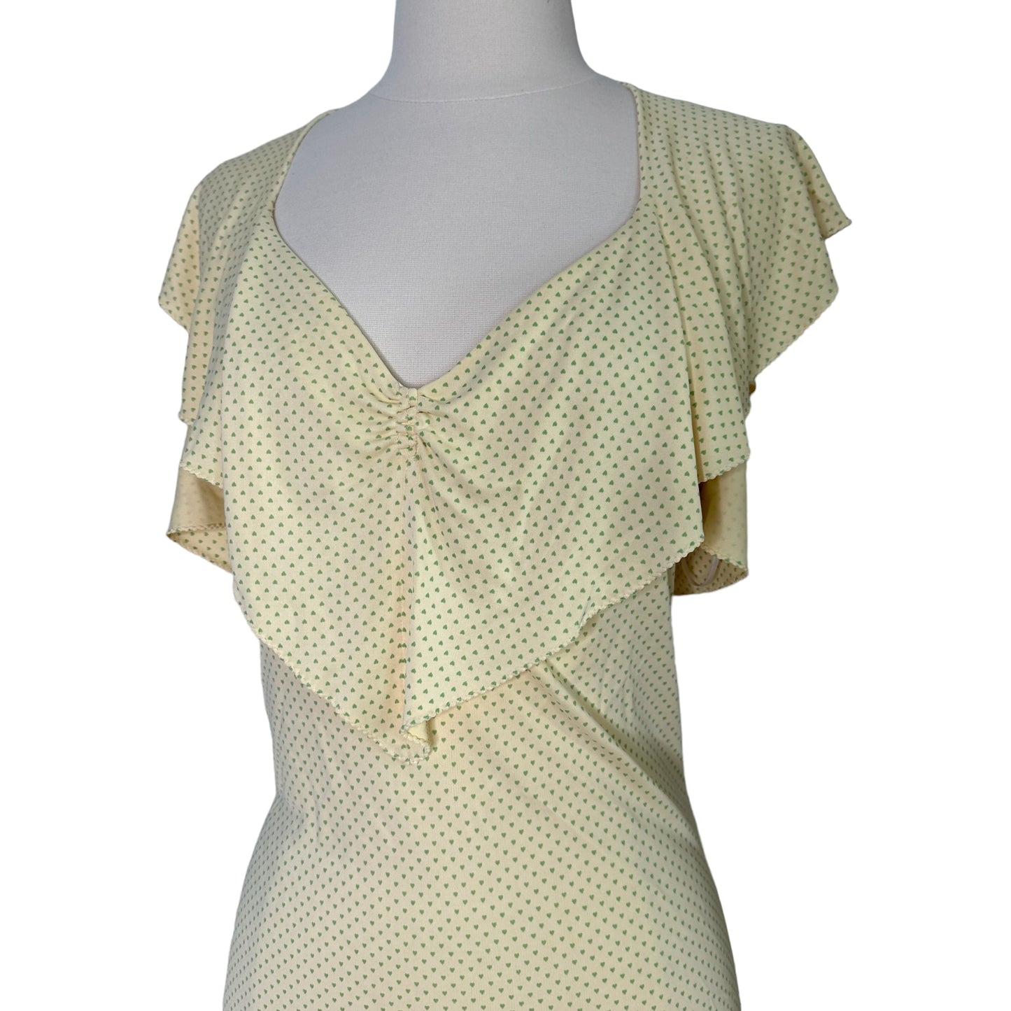 Pale Yellow Vintage Dress - M