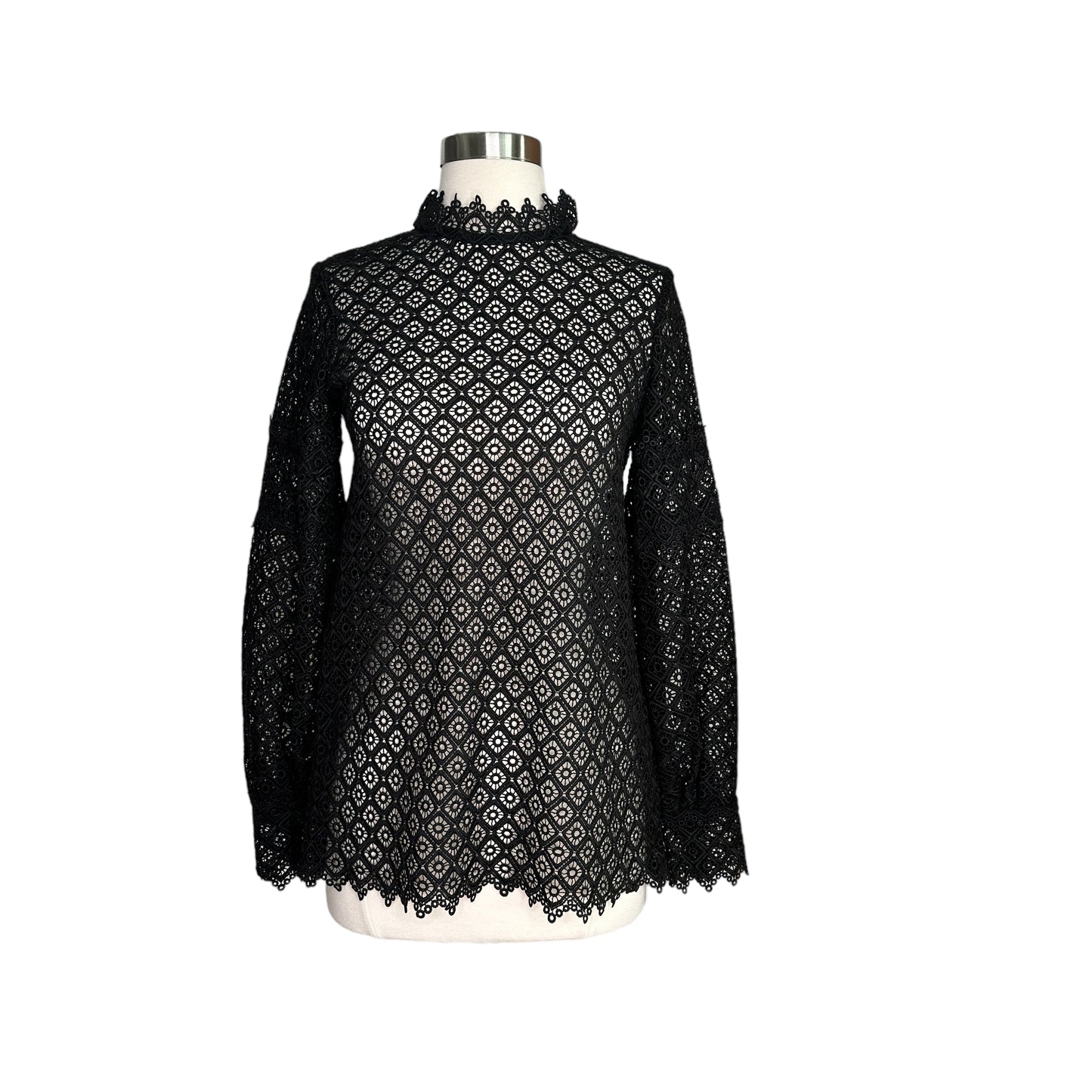 Black Lace Blouse - XS