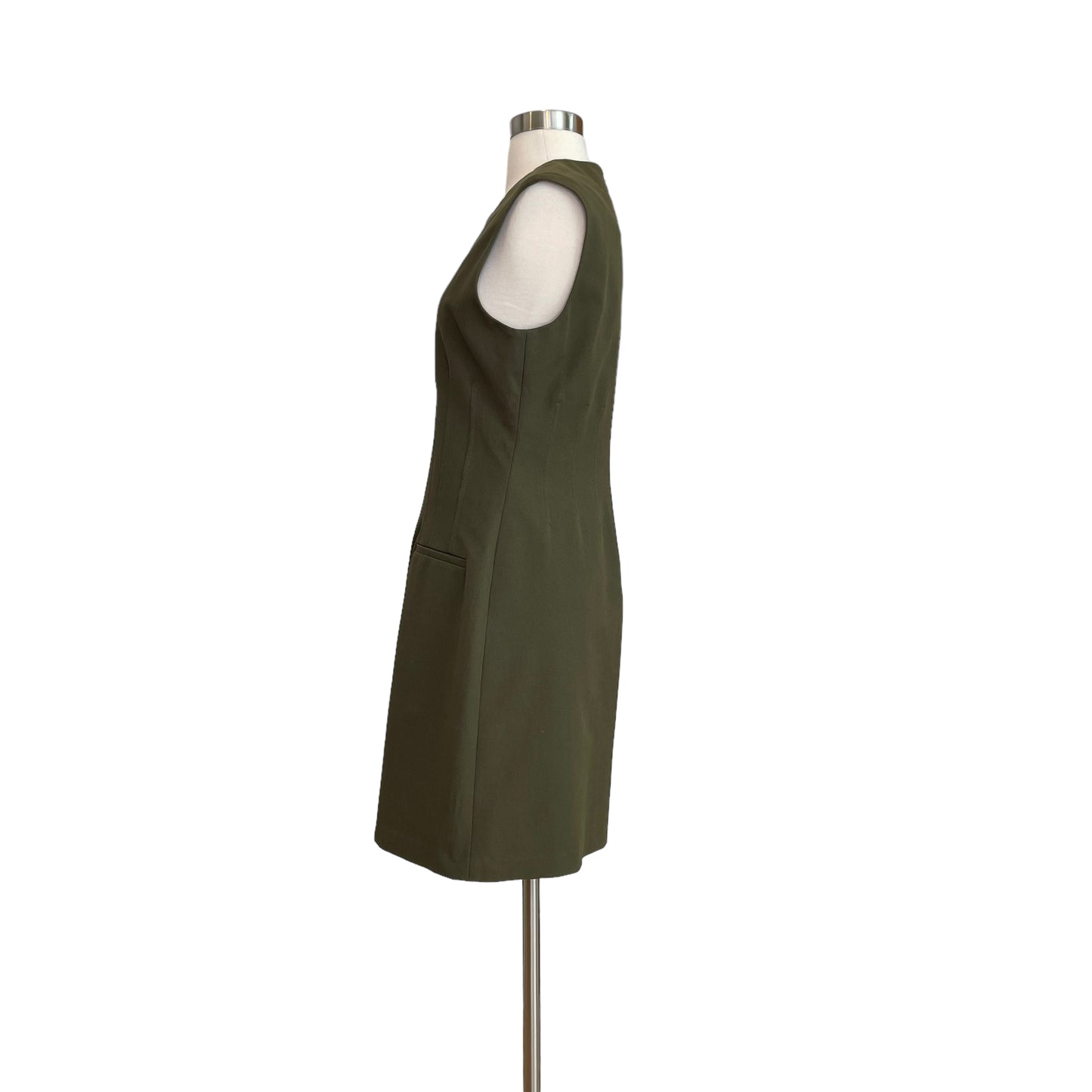 Green Structured Mini Dress - 8