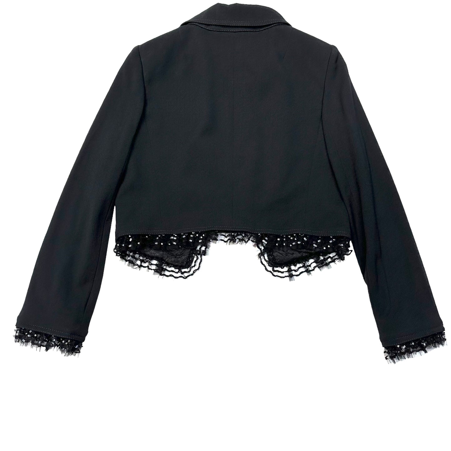 Black Laced Blazer - L
