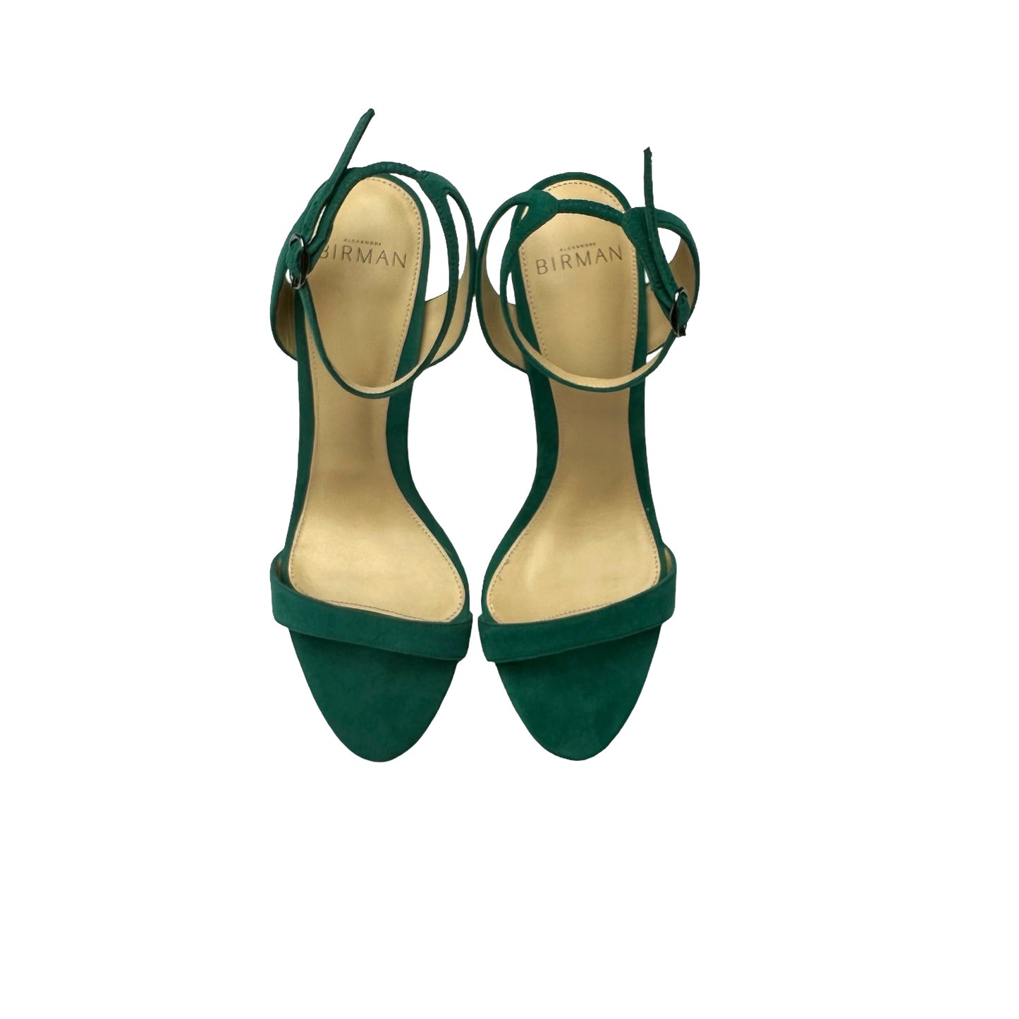 Green Suede Heels - 7