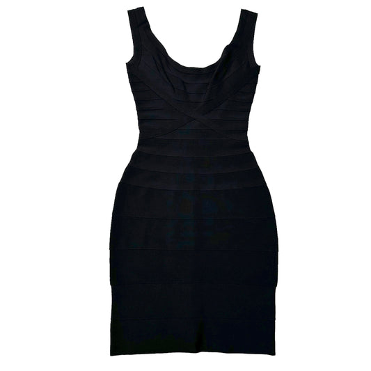 Black Iconic Bandage Dress - M