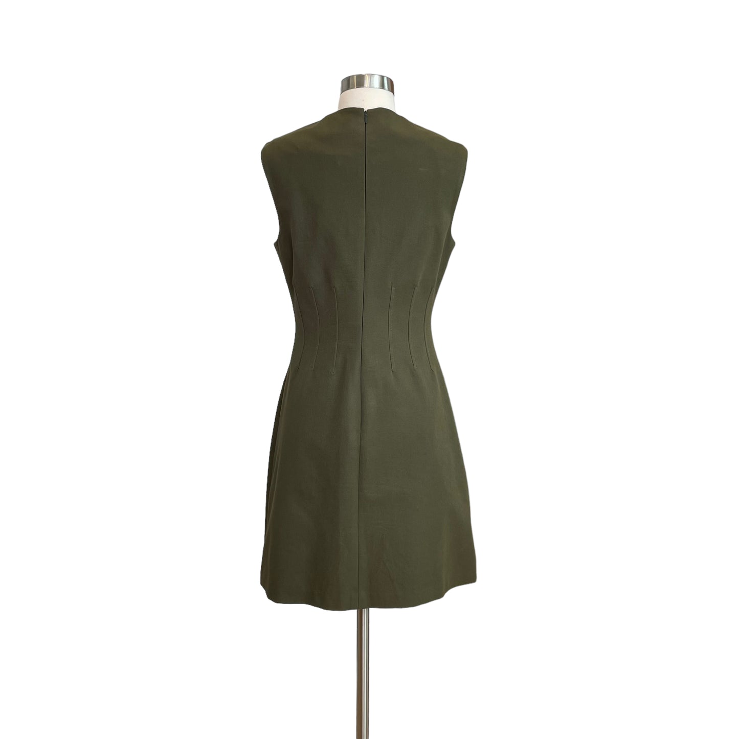 Green Structured Mini Dress - 8