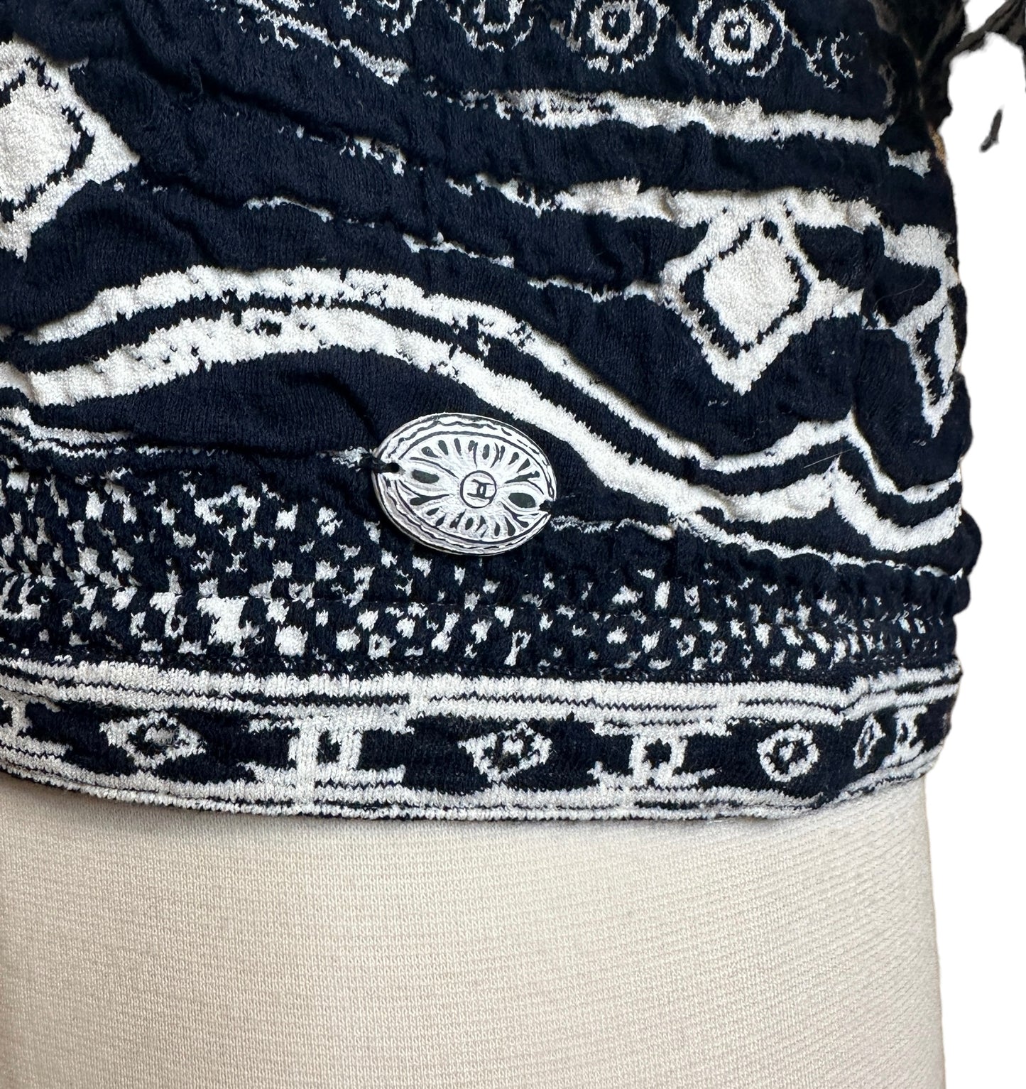Navy & White Logo Top - S