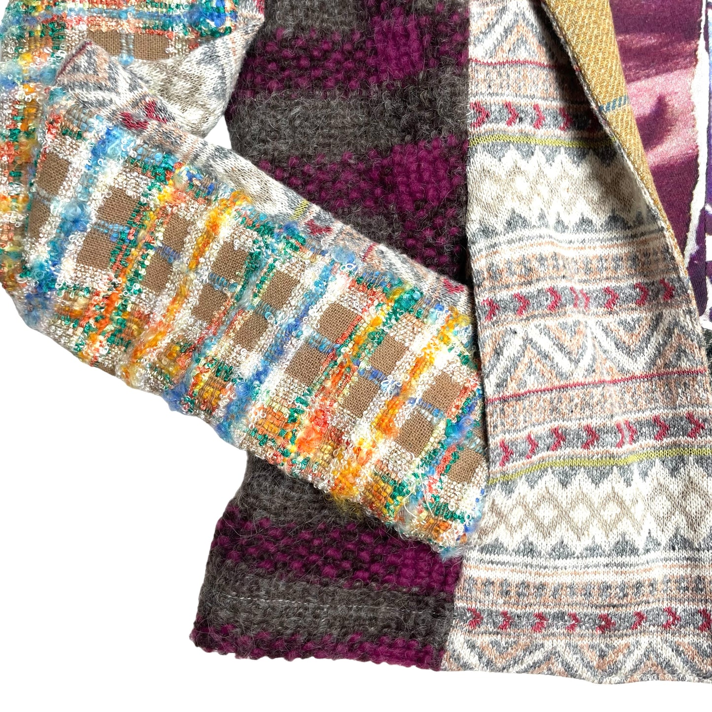 Multicolor Patchwork Jacket M