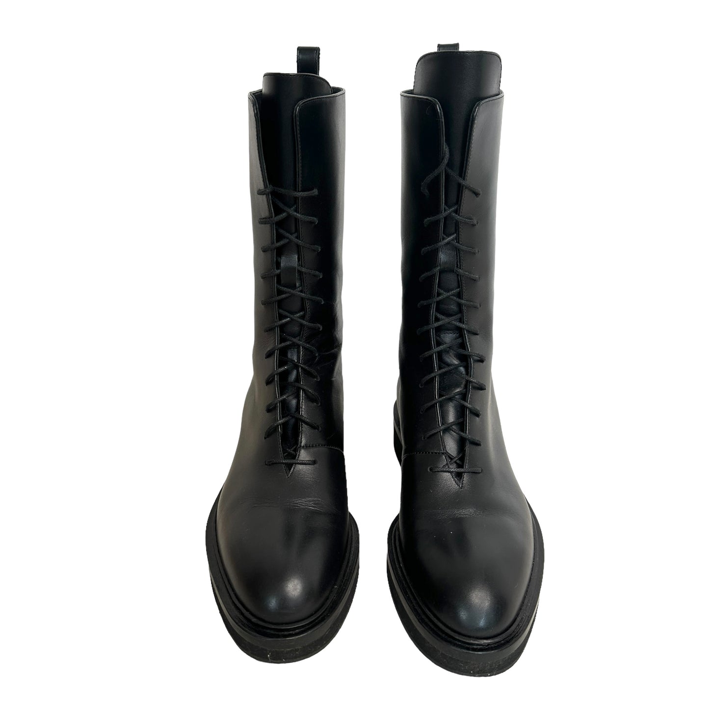 Black Combat Boots - 7.5