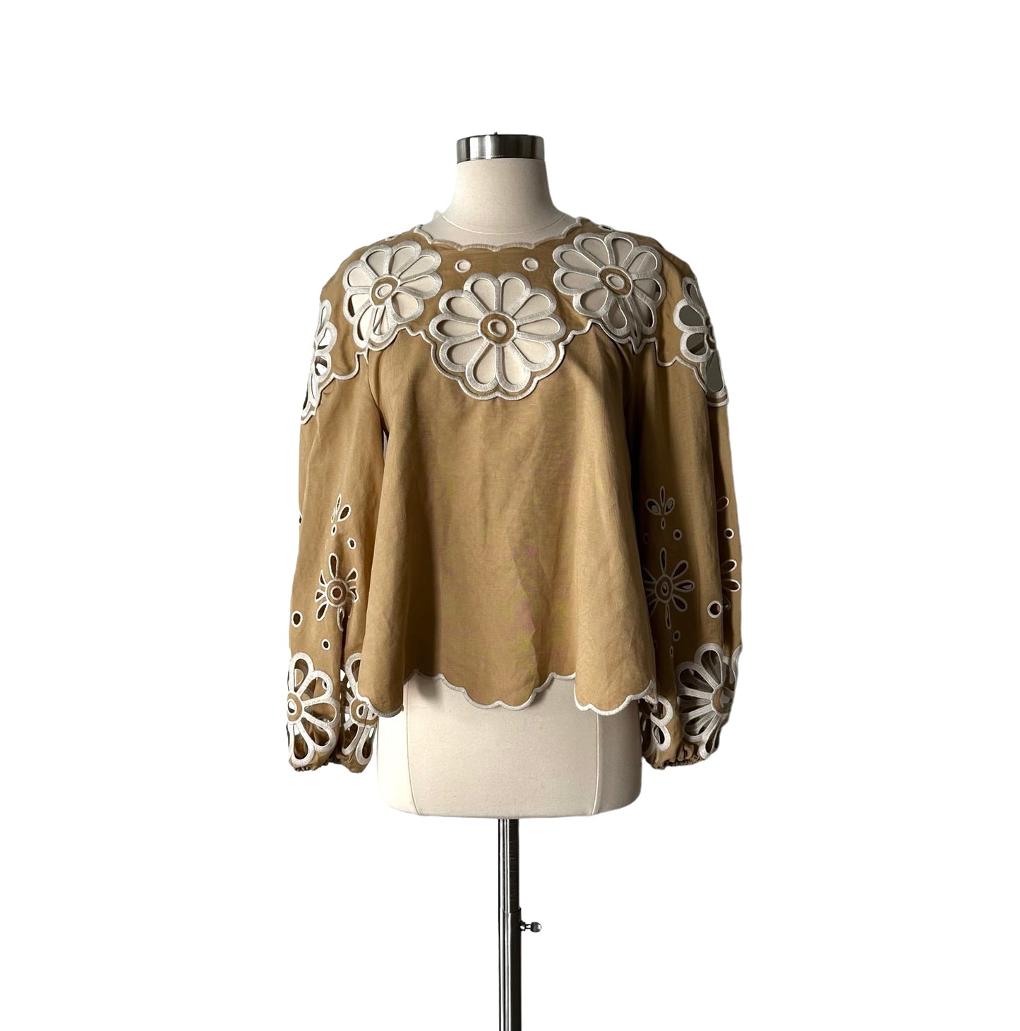 Floral Cutout Blouse - XL