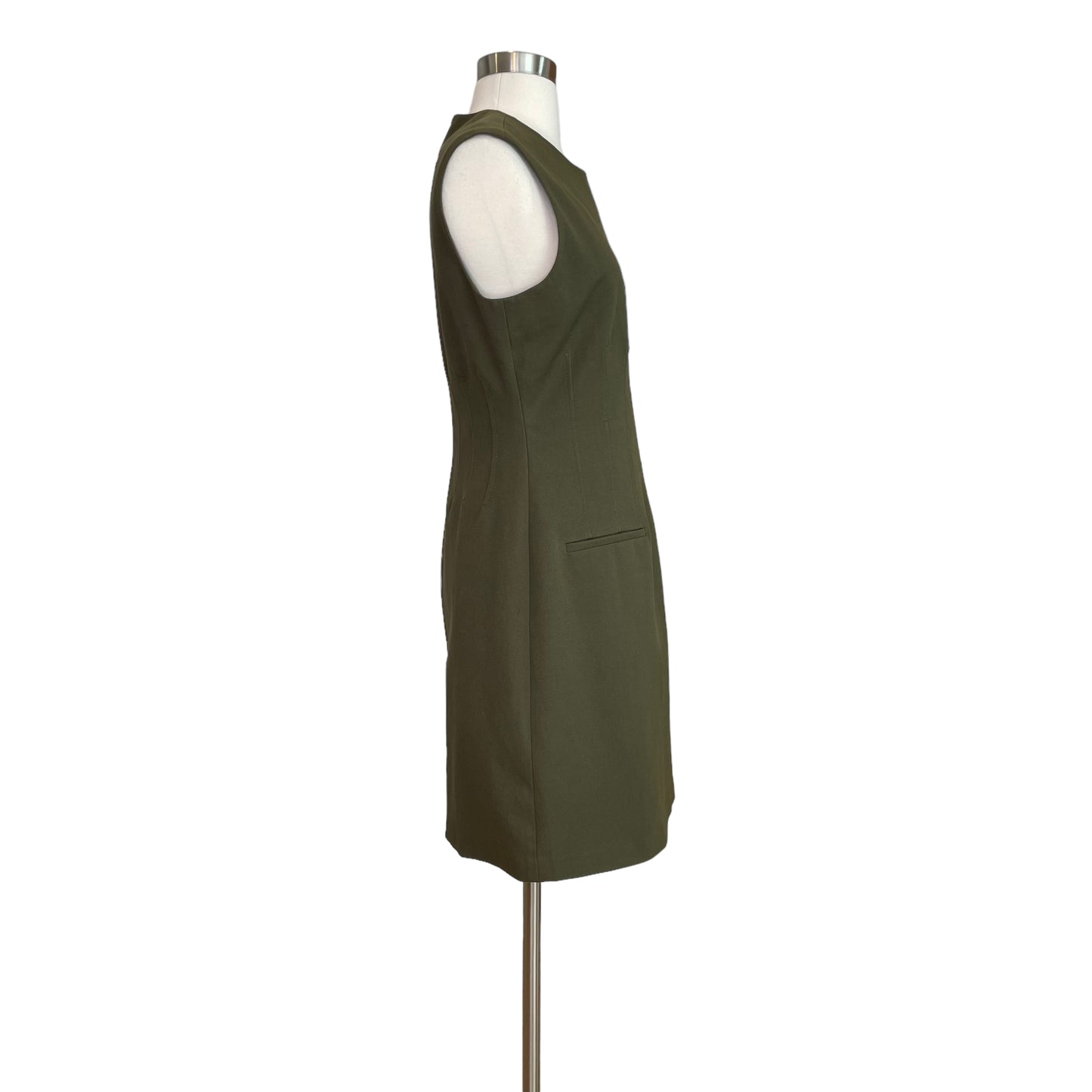 Green Structured Mini Dress - 8