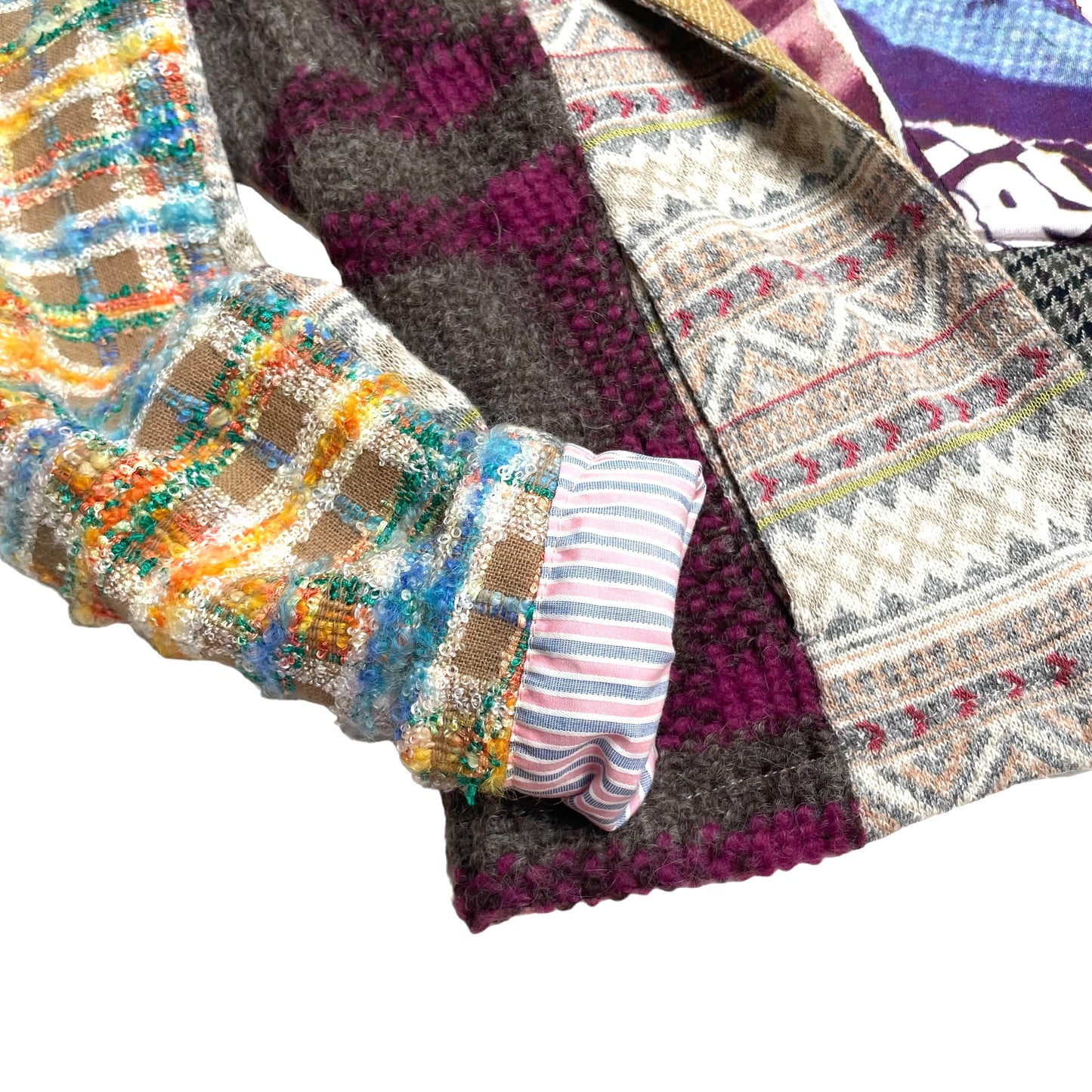 Multicolor Patchwork Jacket M