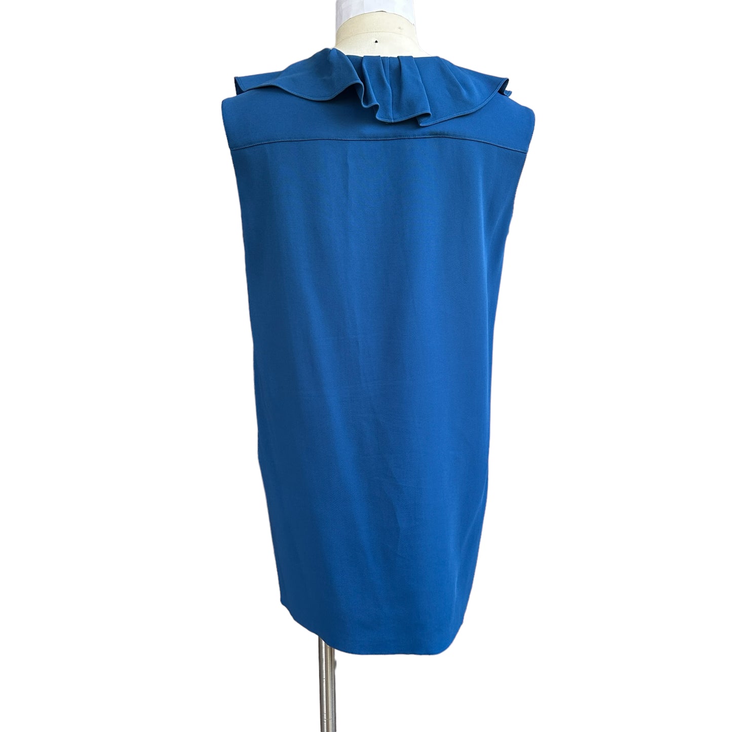 Blue Ruffle Tank Top - S