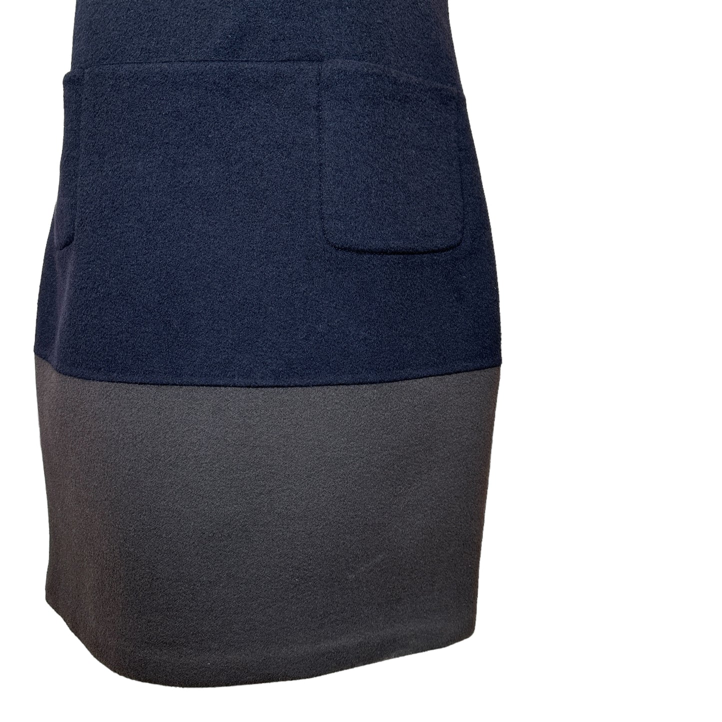 Navy & Grey Cashmere Dress -M/L