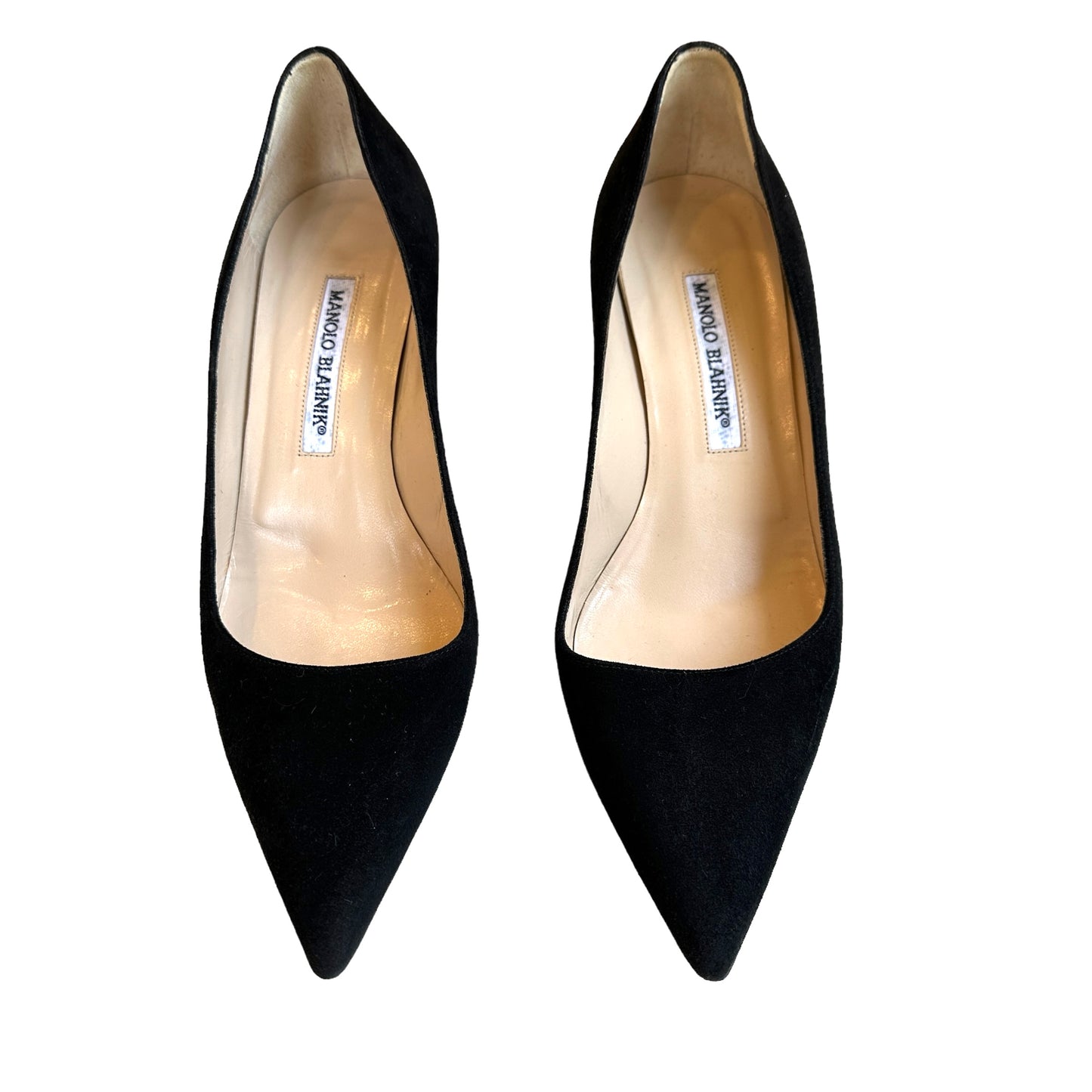 Black Suede Heels - 8
