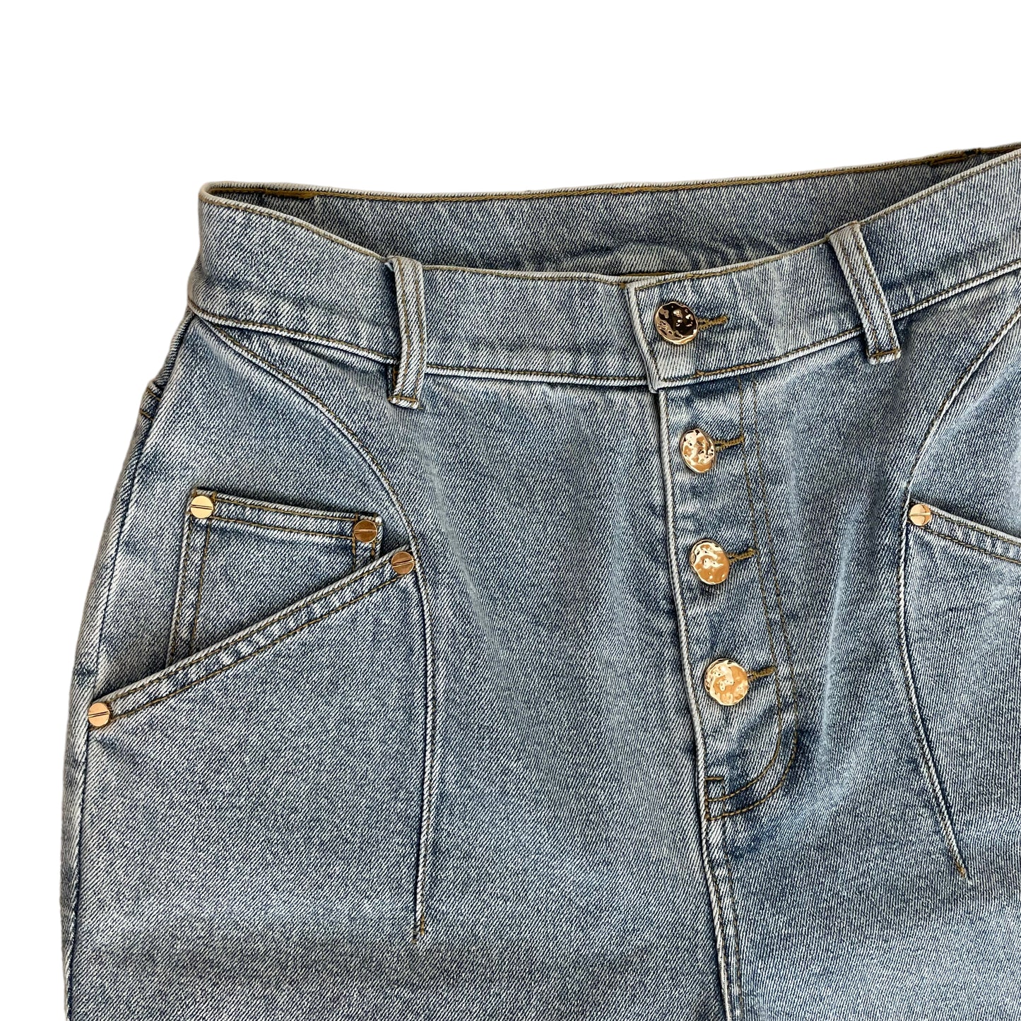 Light Wash Denim Jeans - 4