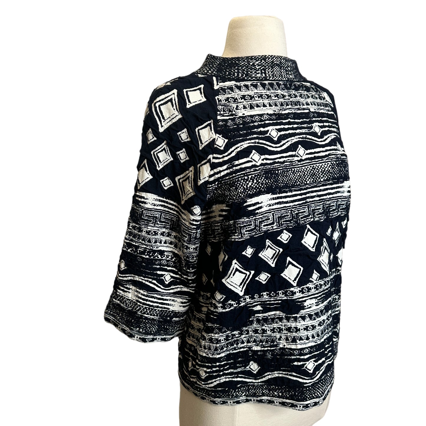 Navy & White Logo Top - S