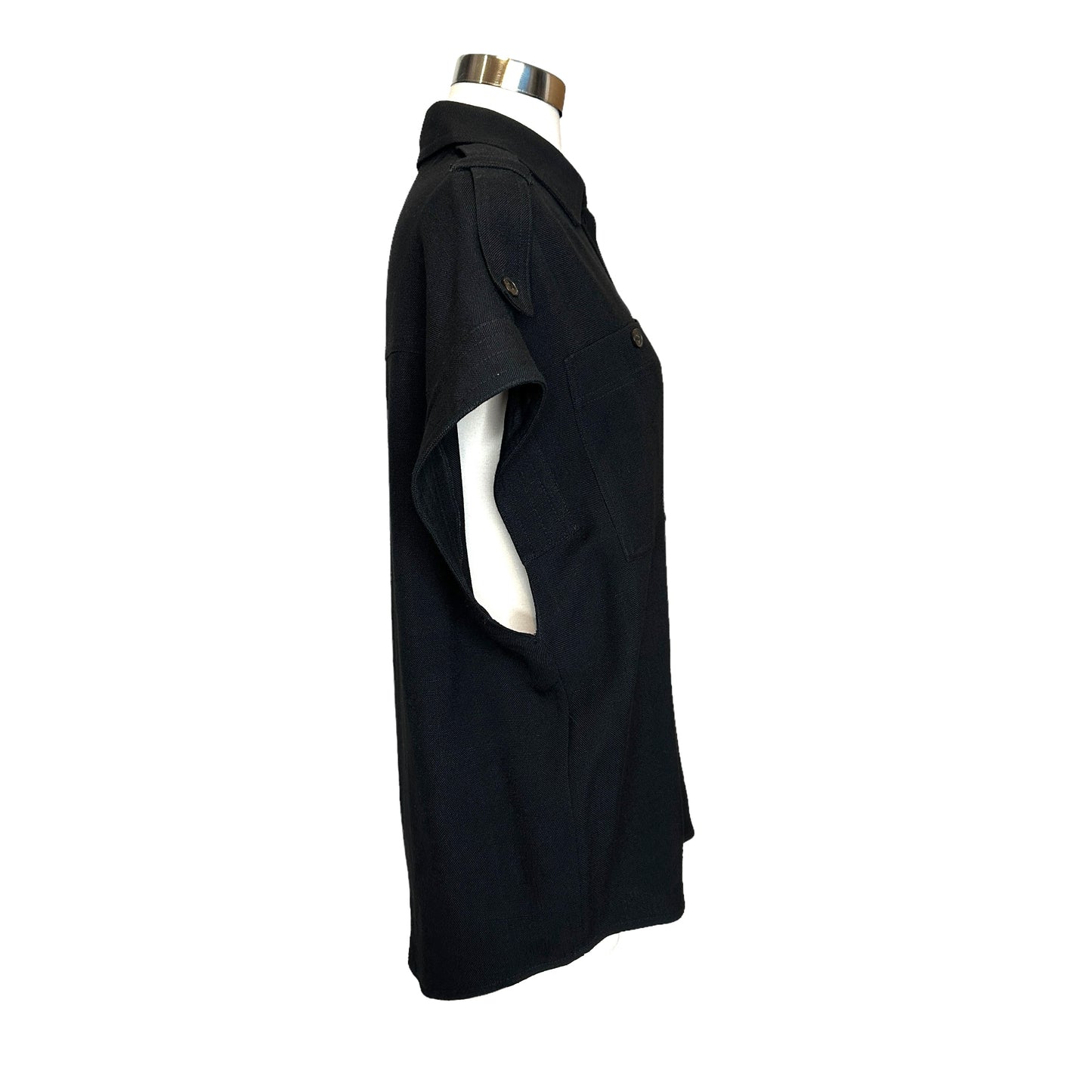 Sleeveless Oversized Shirt - XS
