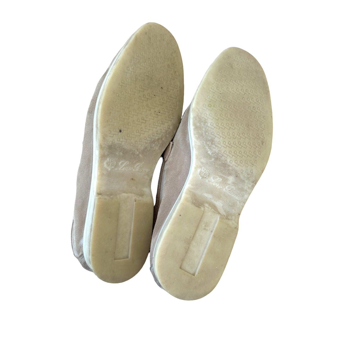 Beige Suede Summer Walk Flats - 7
