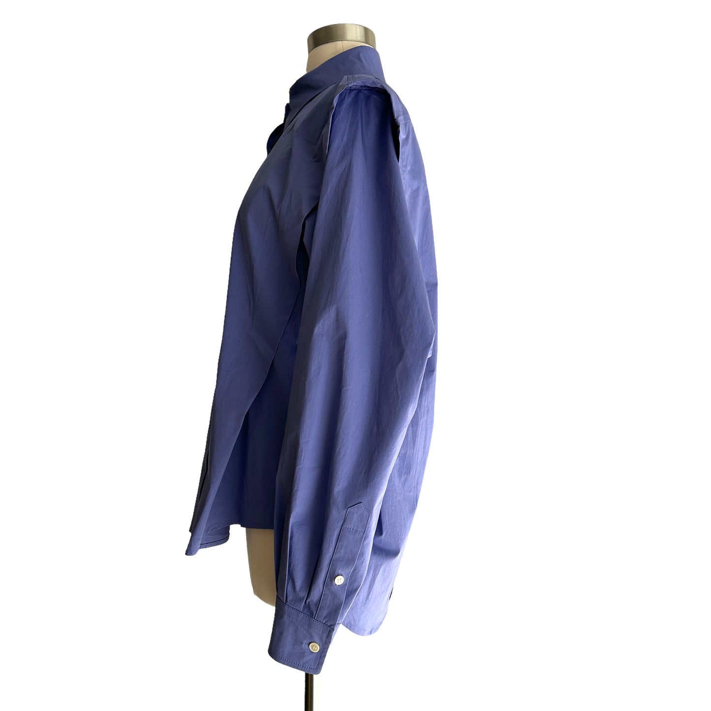 Blue Structured Shirt - S