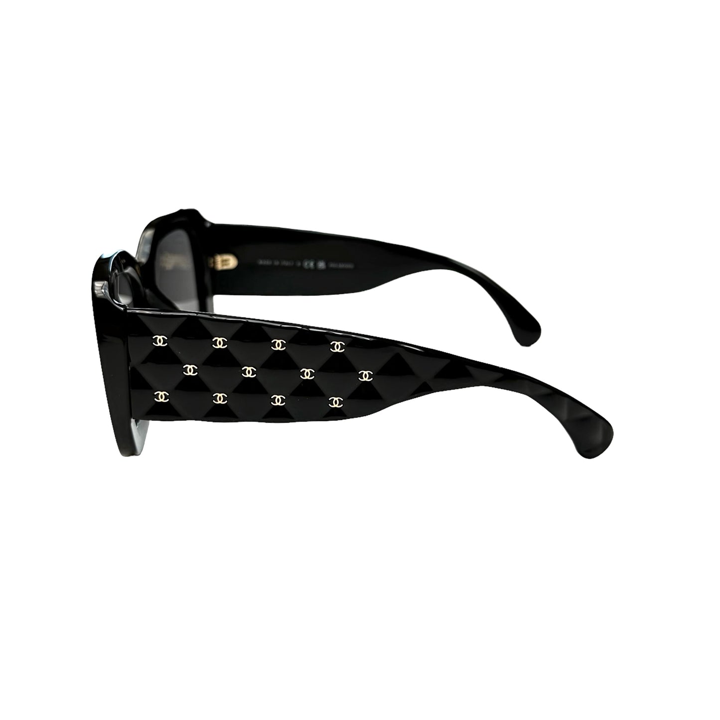 Oversized Black Logo Glasses