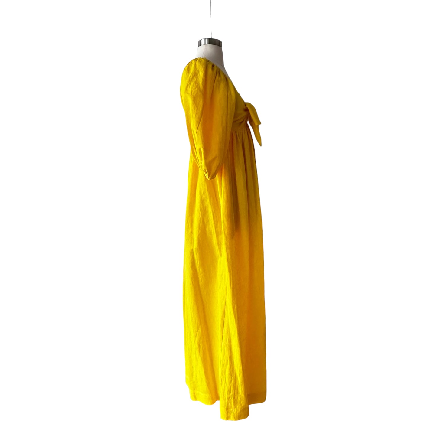 Yellow Puff Sleeve Sundress - XS