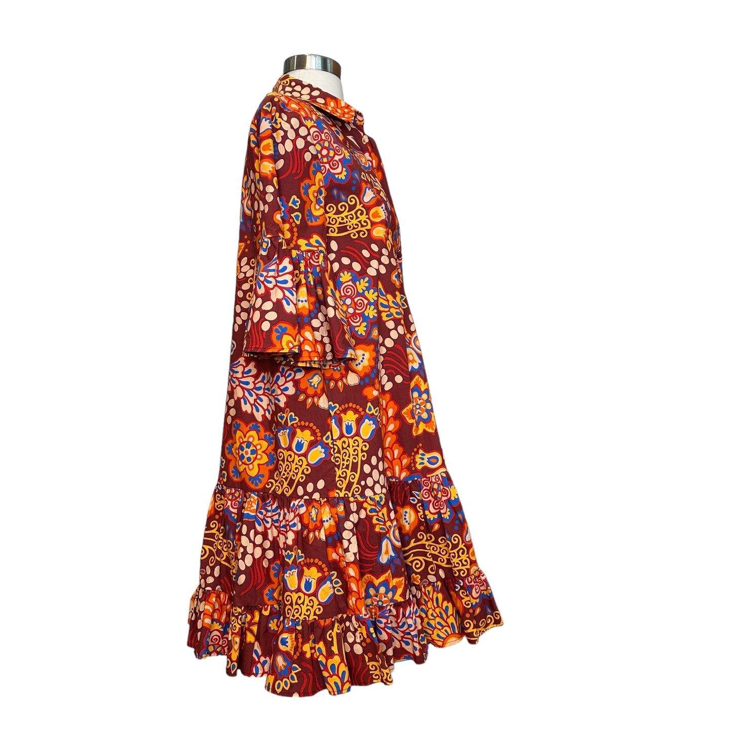 Floral Red Dress - S