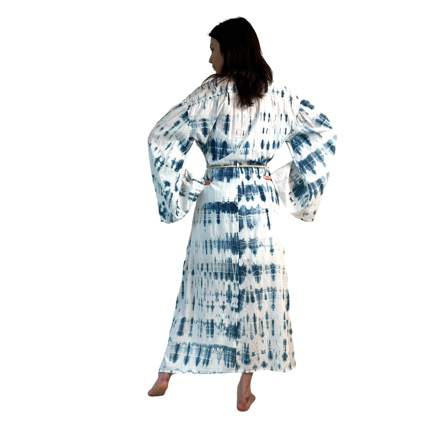 Tie-Dye Cotton Dress - S