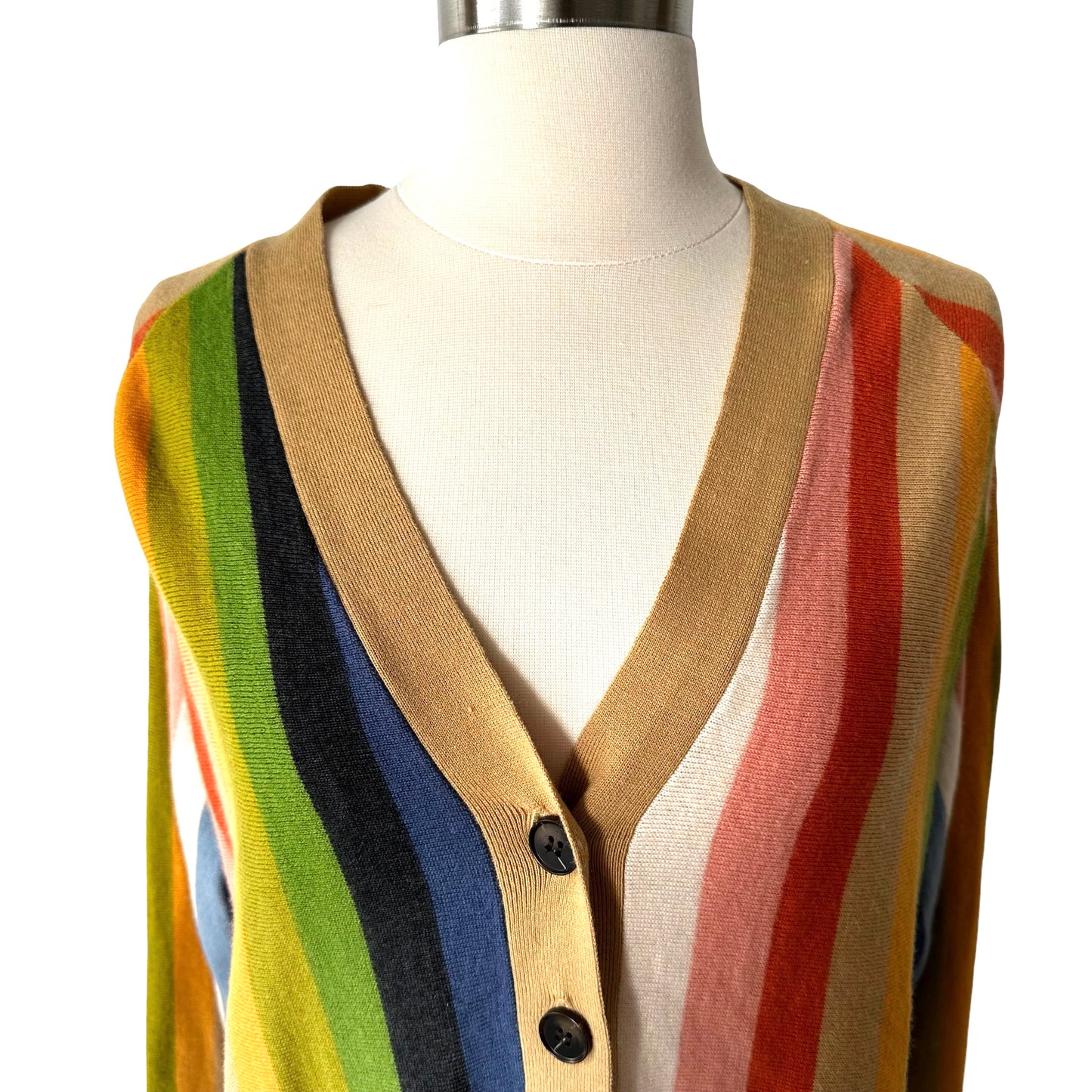 Rainbow Striped Cardigan - S