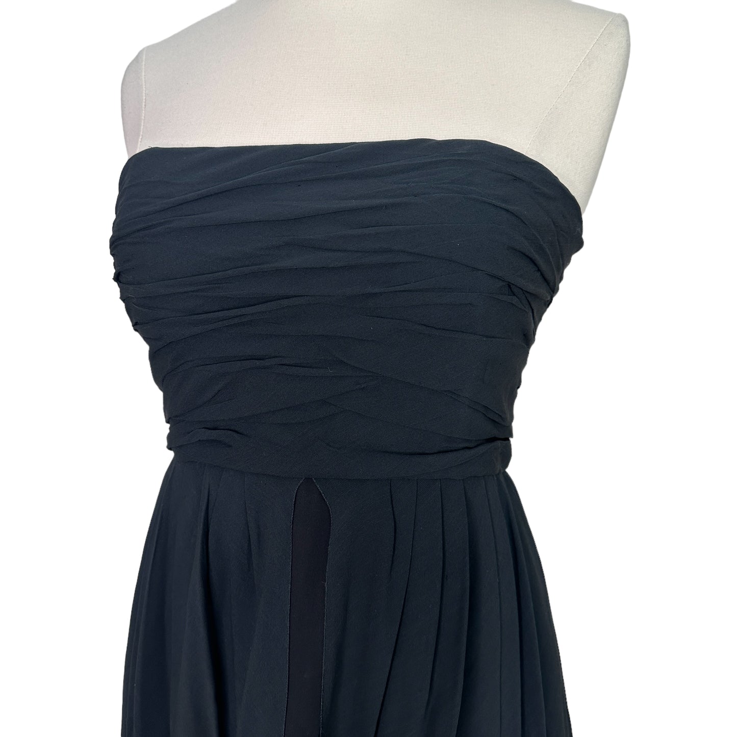 Vintage Bustier Black Dress - S/M