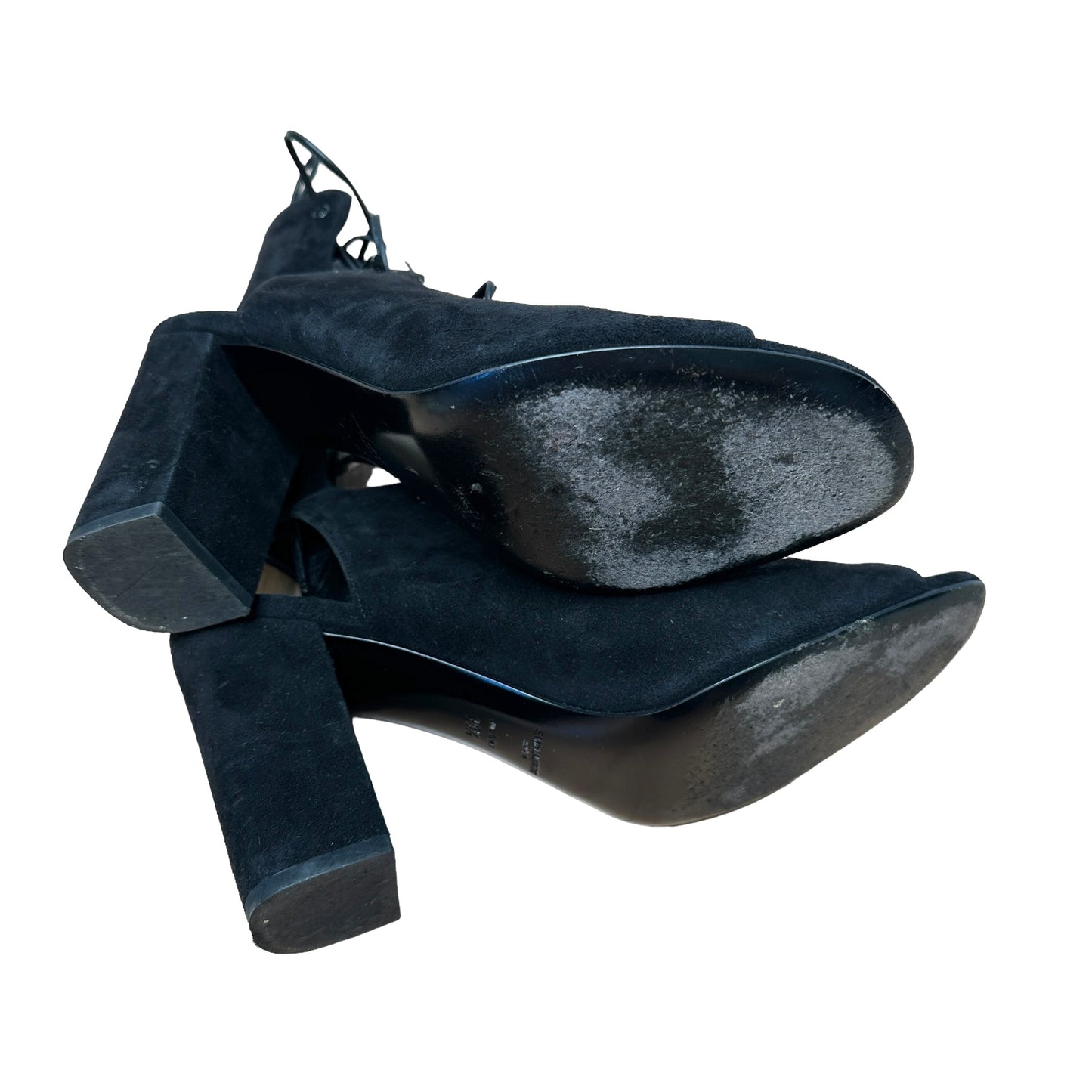 Black Suede Sandals - 9.5