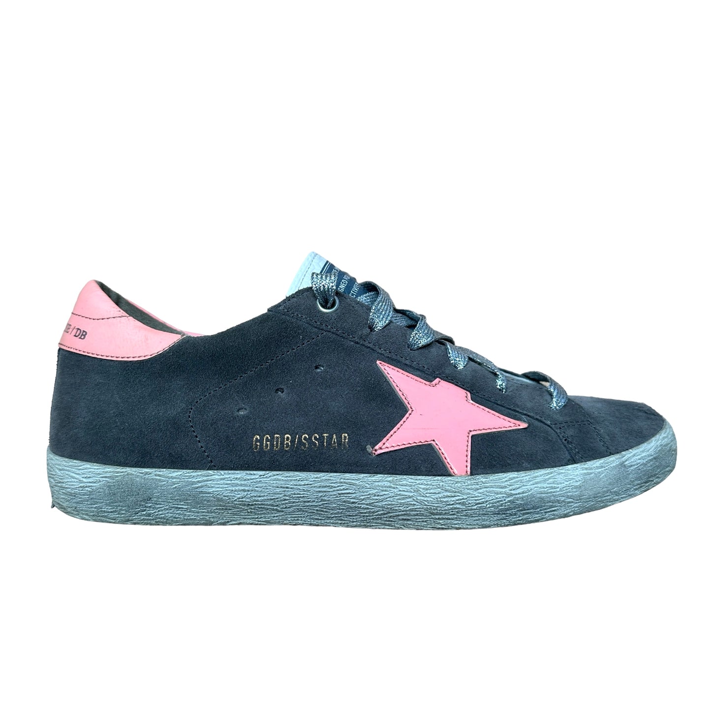 Grey & Bubblegum Pink Sneakers - 9