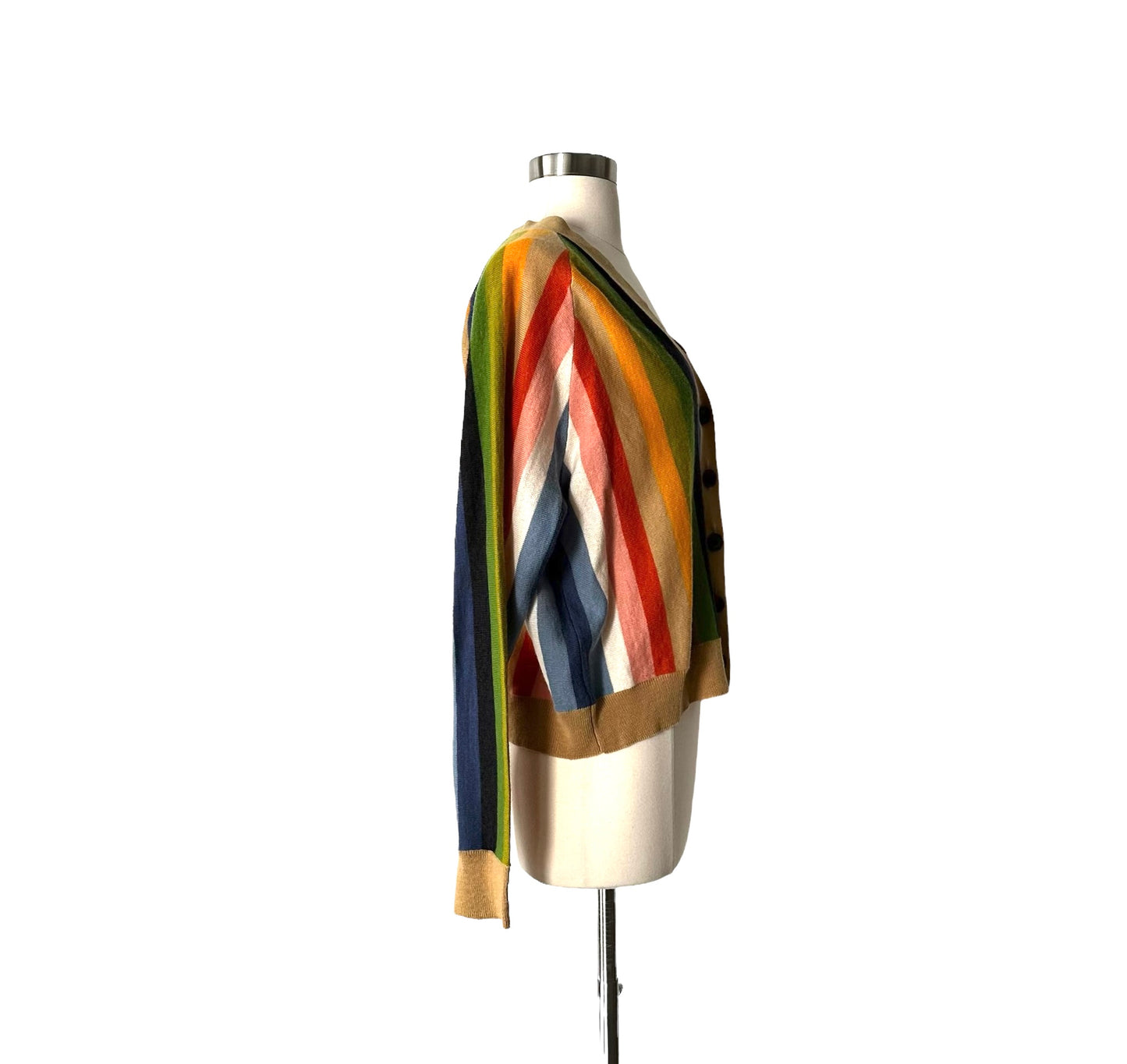 Rainbow Striped Cardigan - S