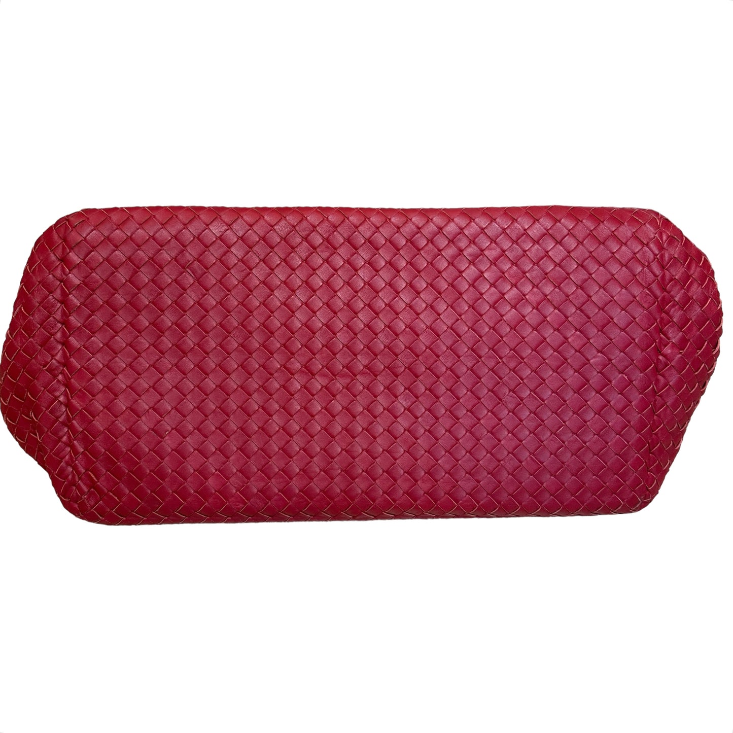 Large Red Intrecciato Tote