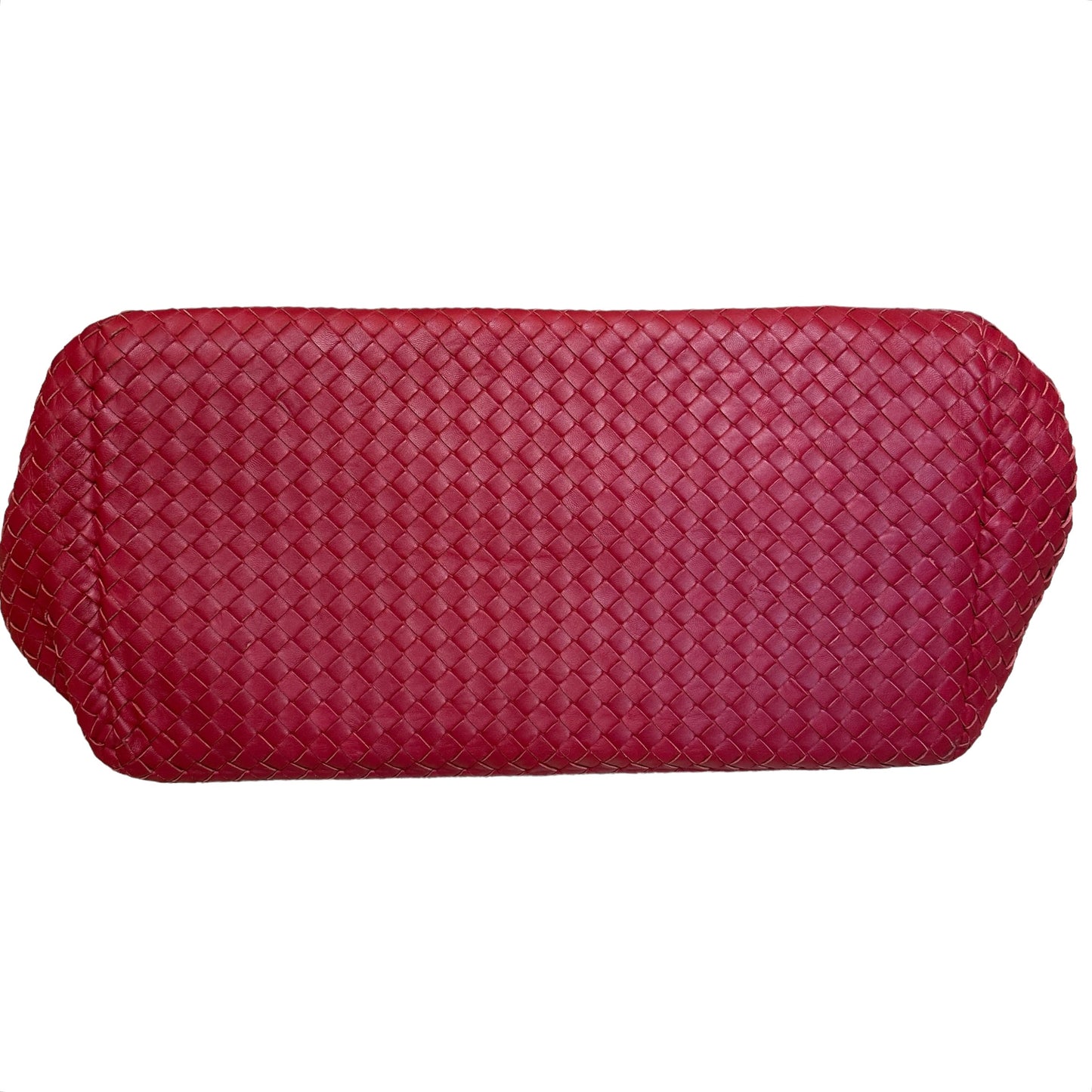 Large Red Intrecciato Tote