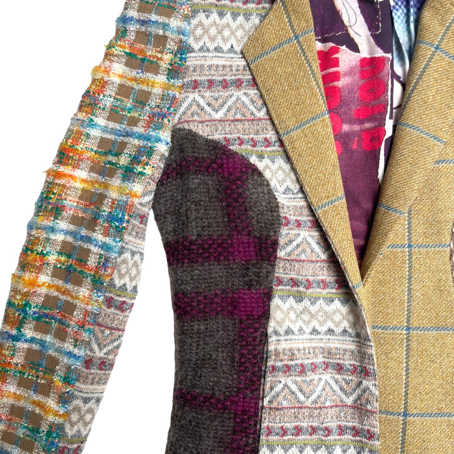 Multicolor Patchwork Jacket M