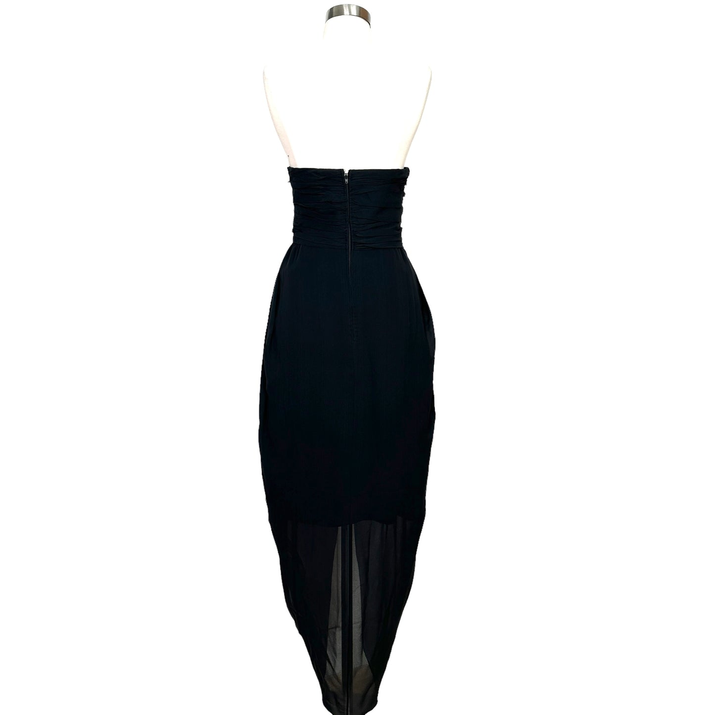 Vintage Bustier Black Dress - S/M