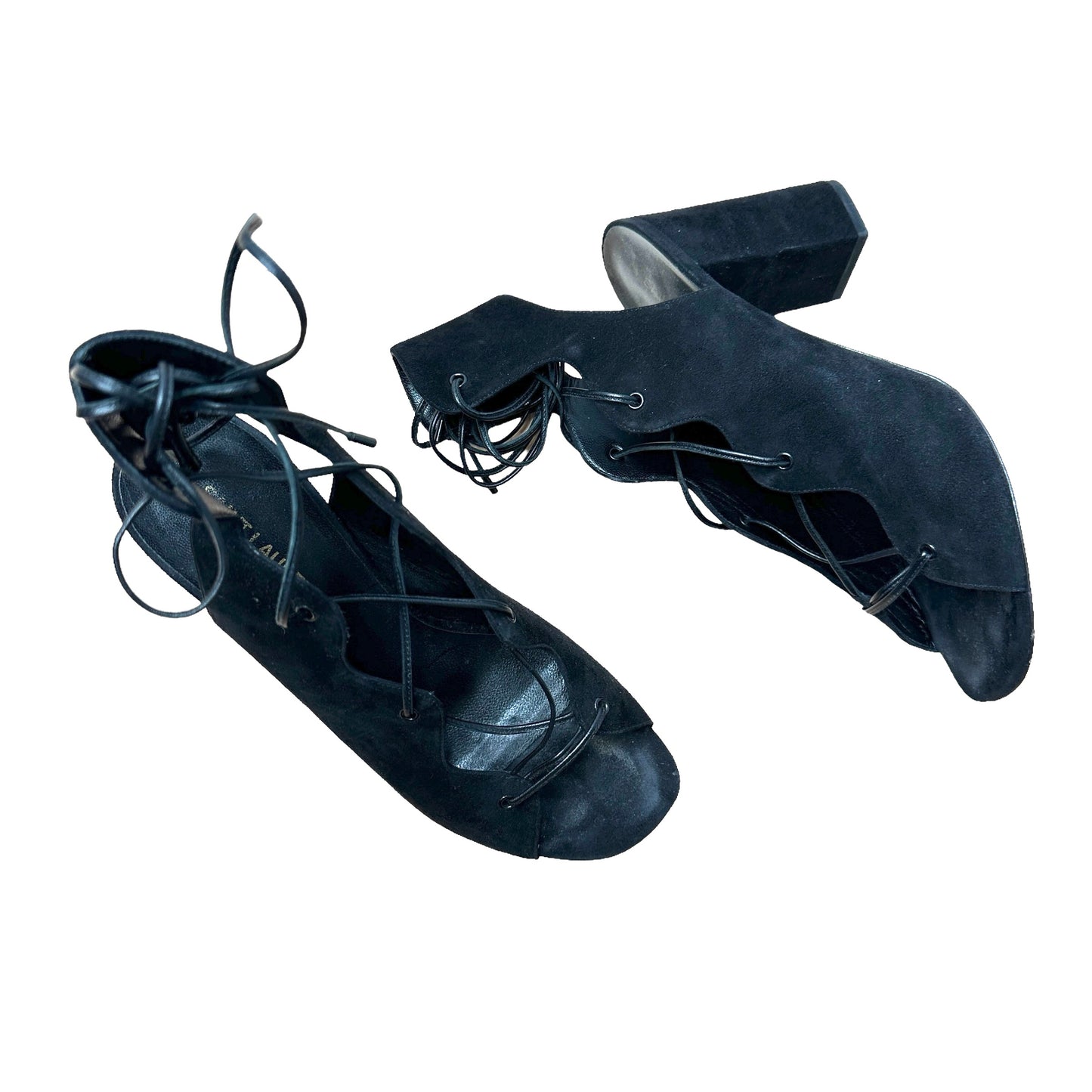 Black Suede Sandals - 9.5