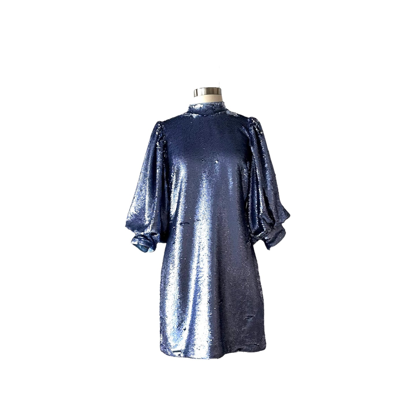Blue Sequins Dress - S