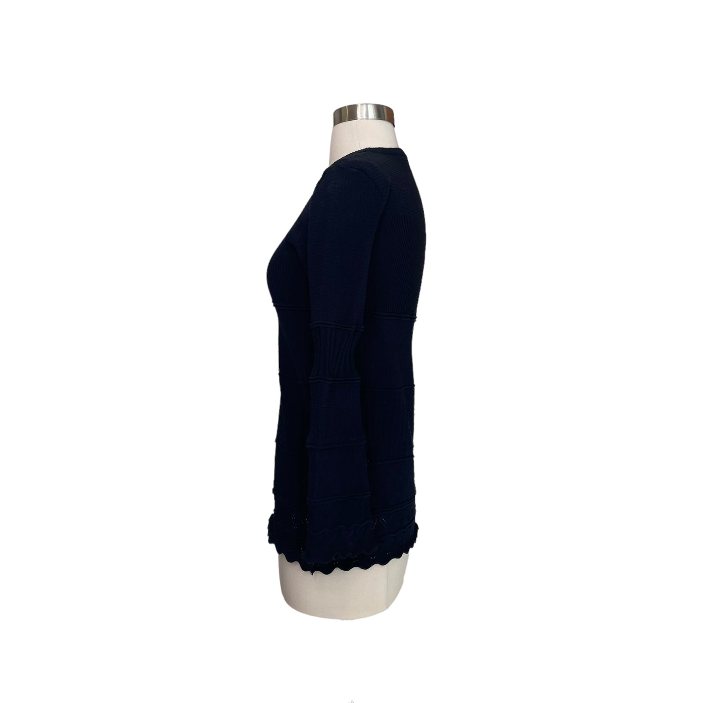 Navy Long Sleeve Top - XS