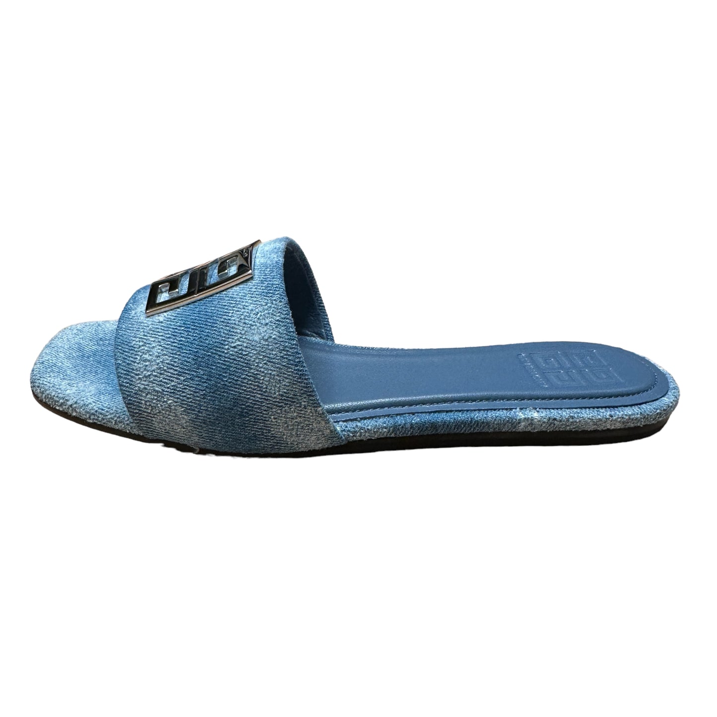 Denim Logo Mules - 9