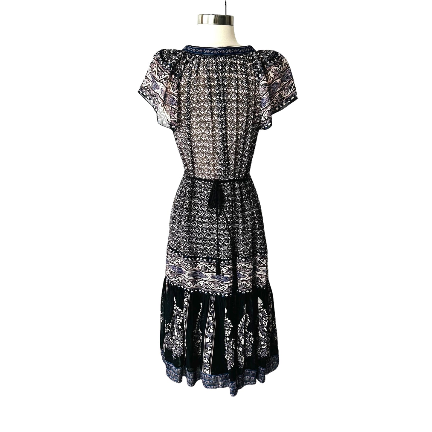 Blue & Cream Dress - XS