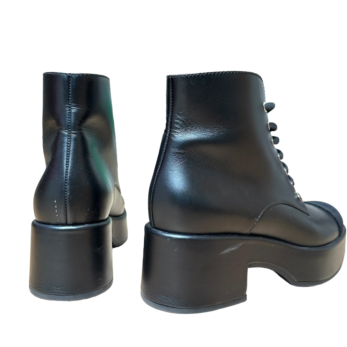 Chunky Platform Logo Boots - 8