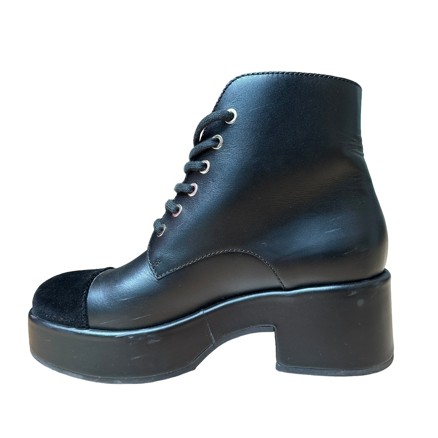 Chunky Platform Logo Boots - 8