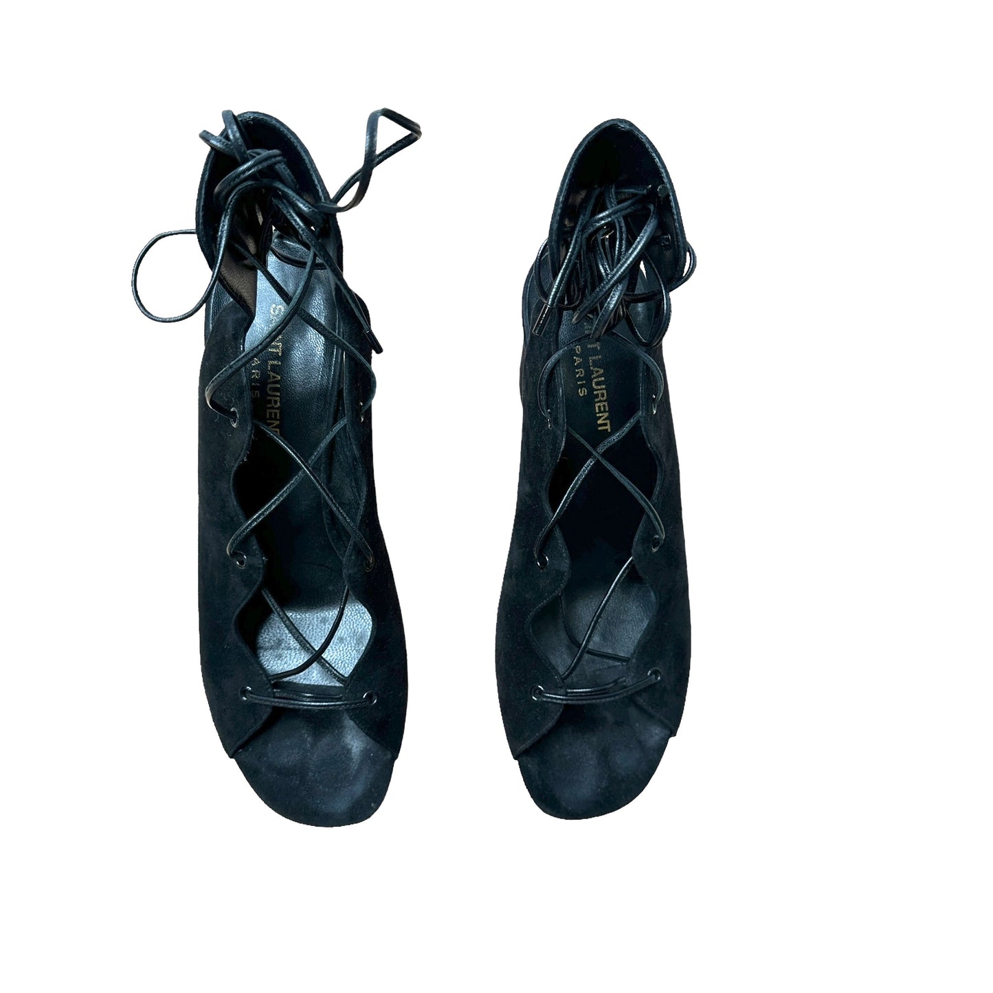 Black Suede Sandals - 9.5