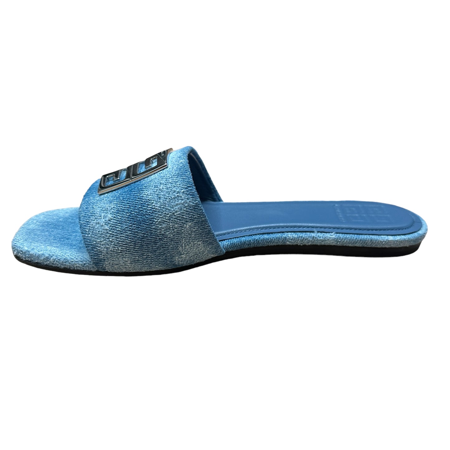 Denim Logo Mules - 9